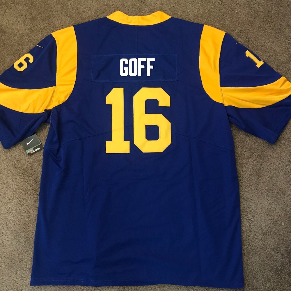 Jared Goff Los Angeles Rams Jersey w/SB53 Patch